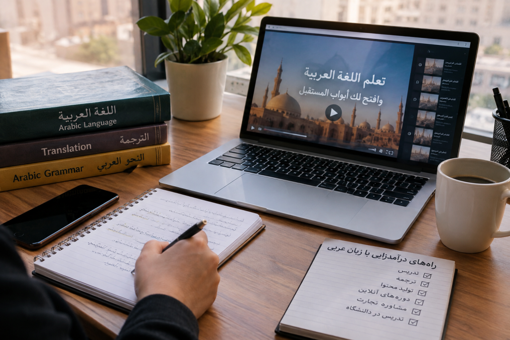 درآمدزایی با زبان عربی؛ ۹ راه کسب درآمد و ورود به بازار کار