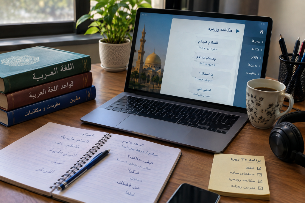 چگونه مکالمه عربی را از صفر شروع کنیم؟ برنامه ۳۰ روزه